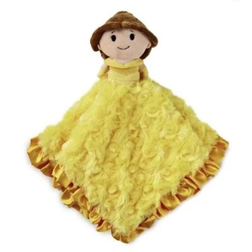 Itty Bittys Belle Lovey Security Blanket Princess Plush Doll Yellow Hallmark